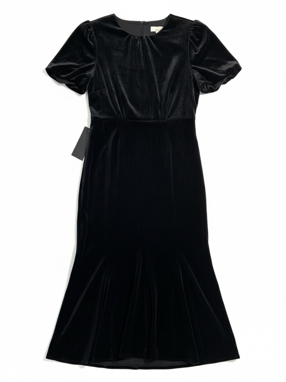 Tuckernuck Black Velvet Elodie Midi Dress Size Large NWT - Picture 2 of 9